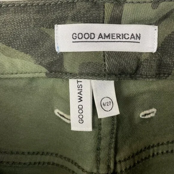 Good American Good Waist Skinny Jeans in Camo GW001PT 4/27 - Picture 7 of 12